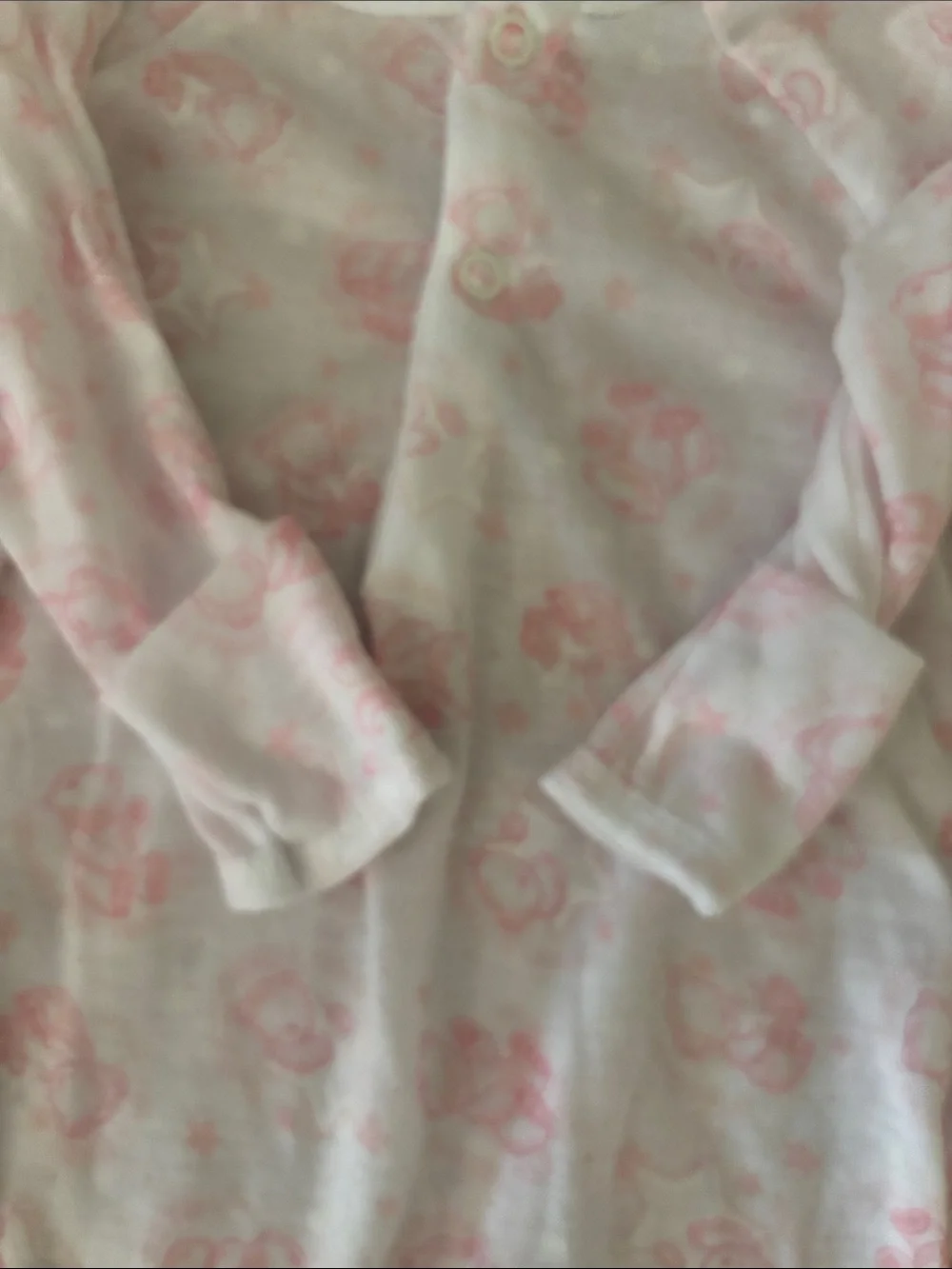 Vintage Gerber infant nightgown and onsie and bear with balloons spatula